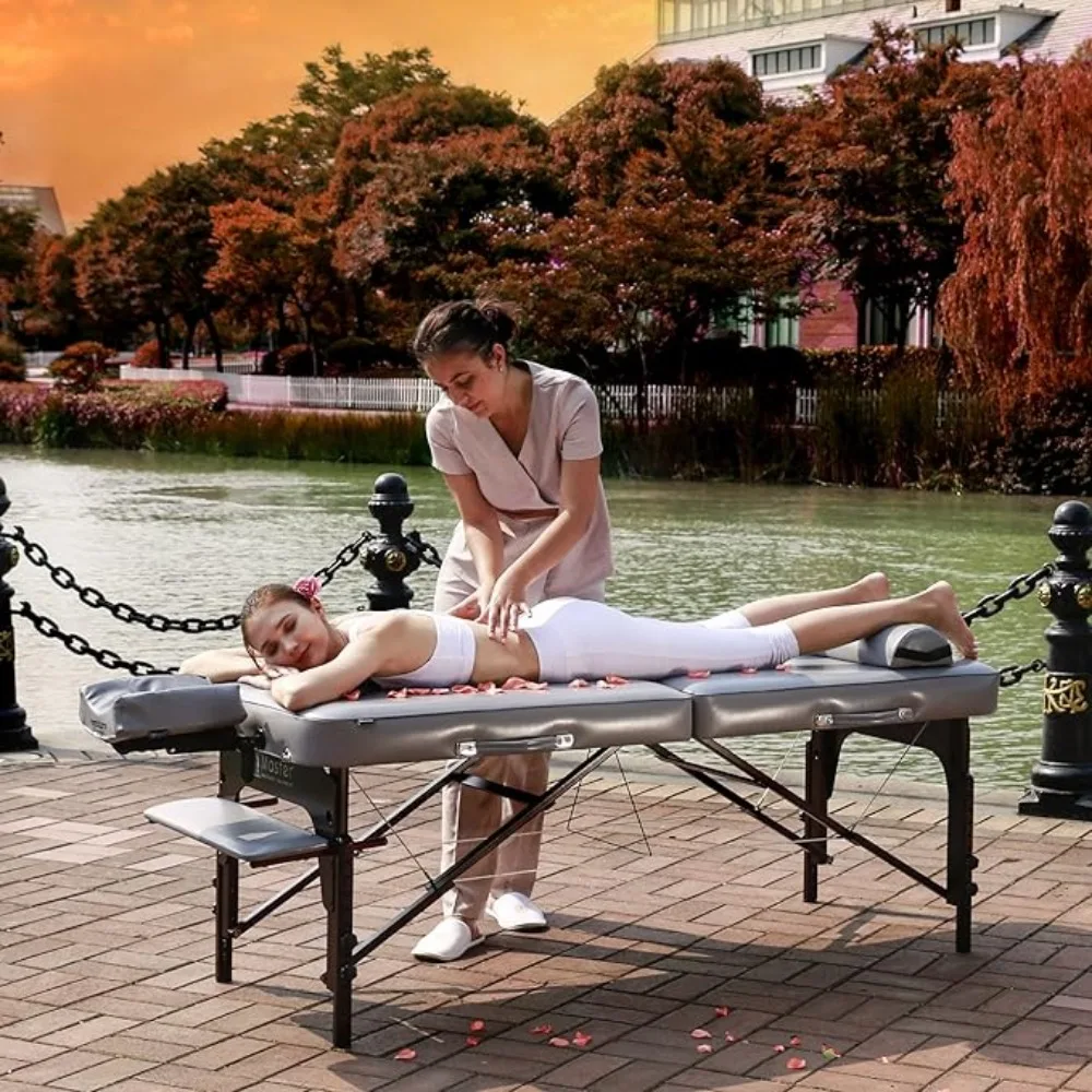Description Picture 4 of item30" Montour Lx Portable Massage Table Package with 3" Memory Foam Dove Grey- Foldable Massage Table Folding Spa Beauty Bed