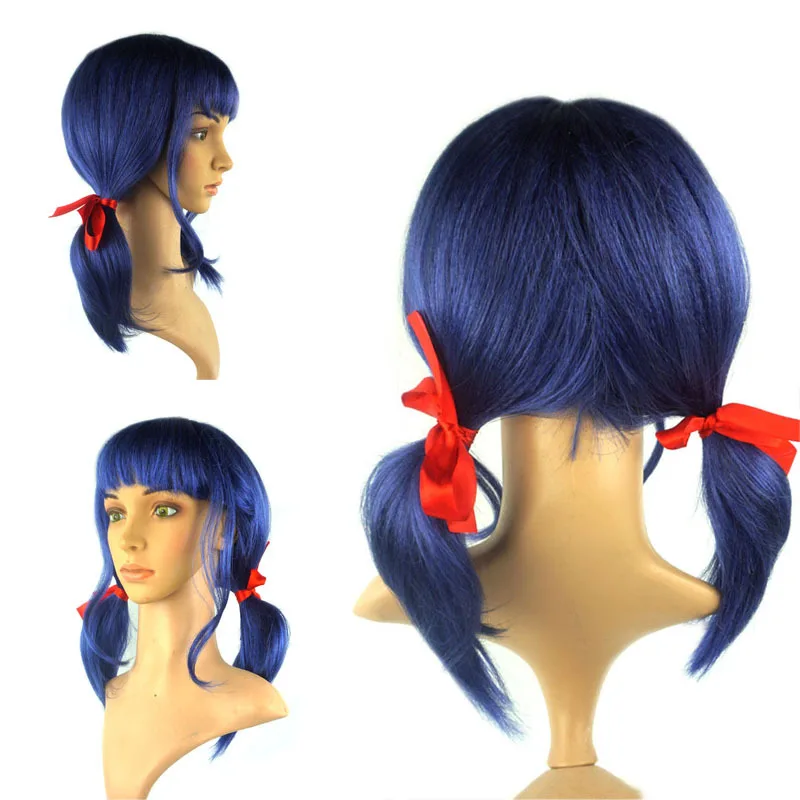 Perruque Cosplay Wig COS Hair Miraculous Ladybug Cos Wig Double Ponytail  Anime Cosplay LJA81115254 1674 - Cdiscount