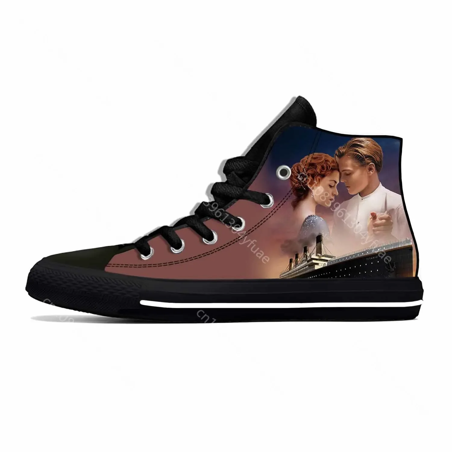 Summer Movie Titanic Leonardo Dicaprio Kate Winslet Casual Shoes High Top Lightweight Board Shoes Breathable Men Women Sneakers