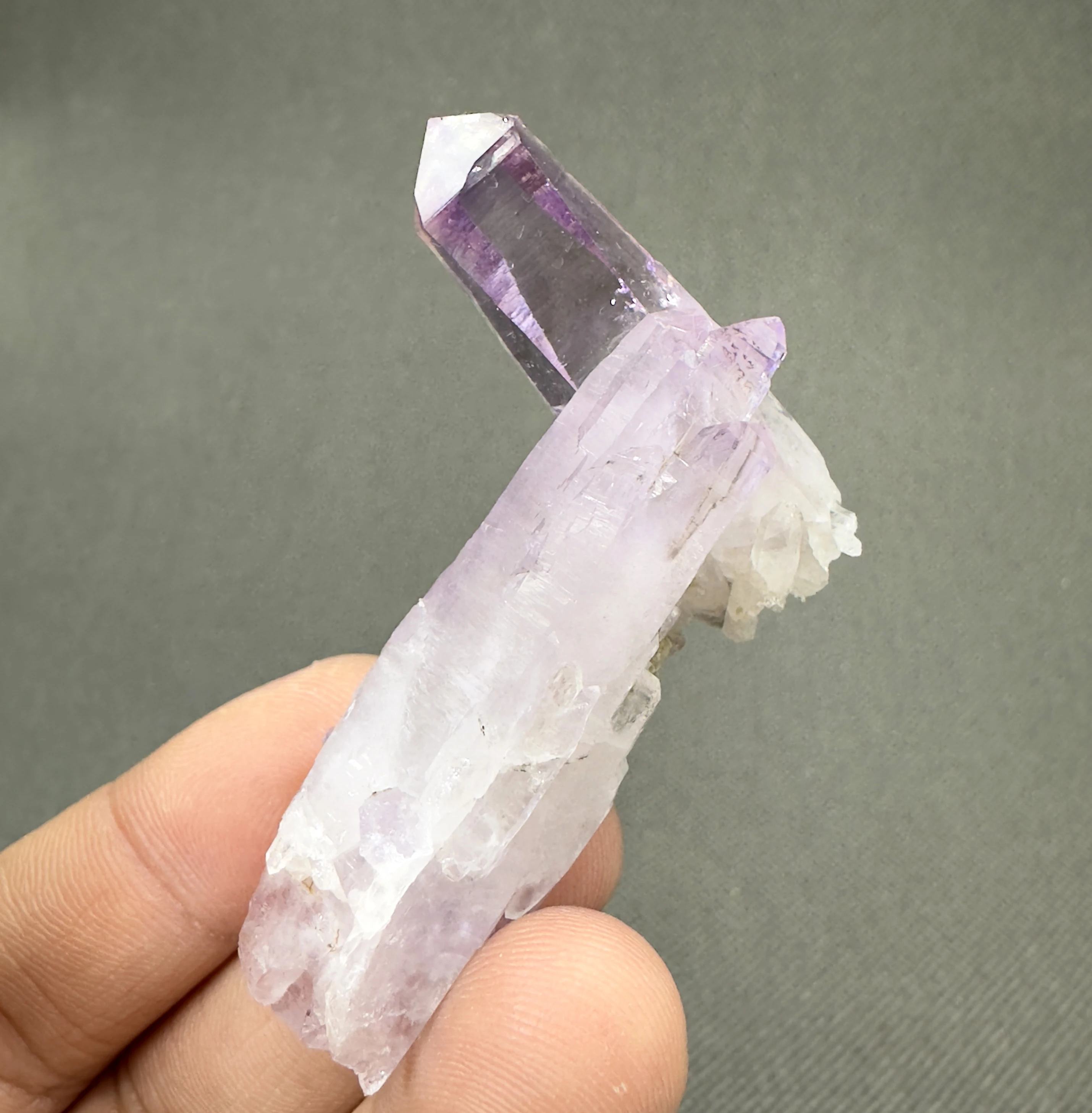 22 g Natural Rare Mexico Cruz amethyst mineral + healing quartz crystals and stones rock gemstone 3