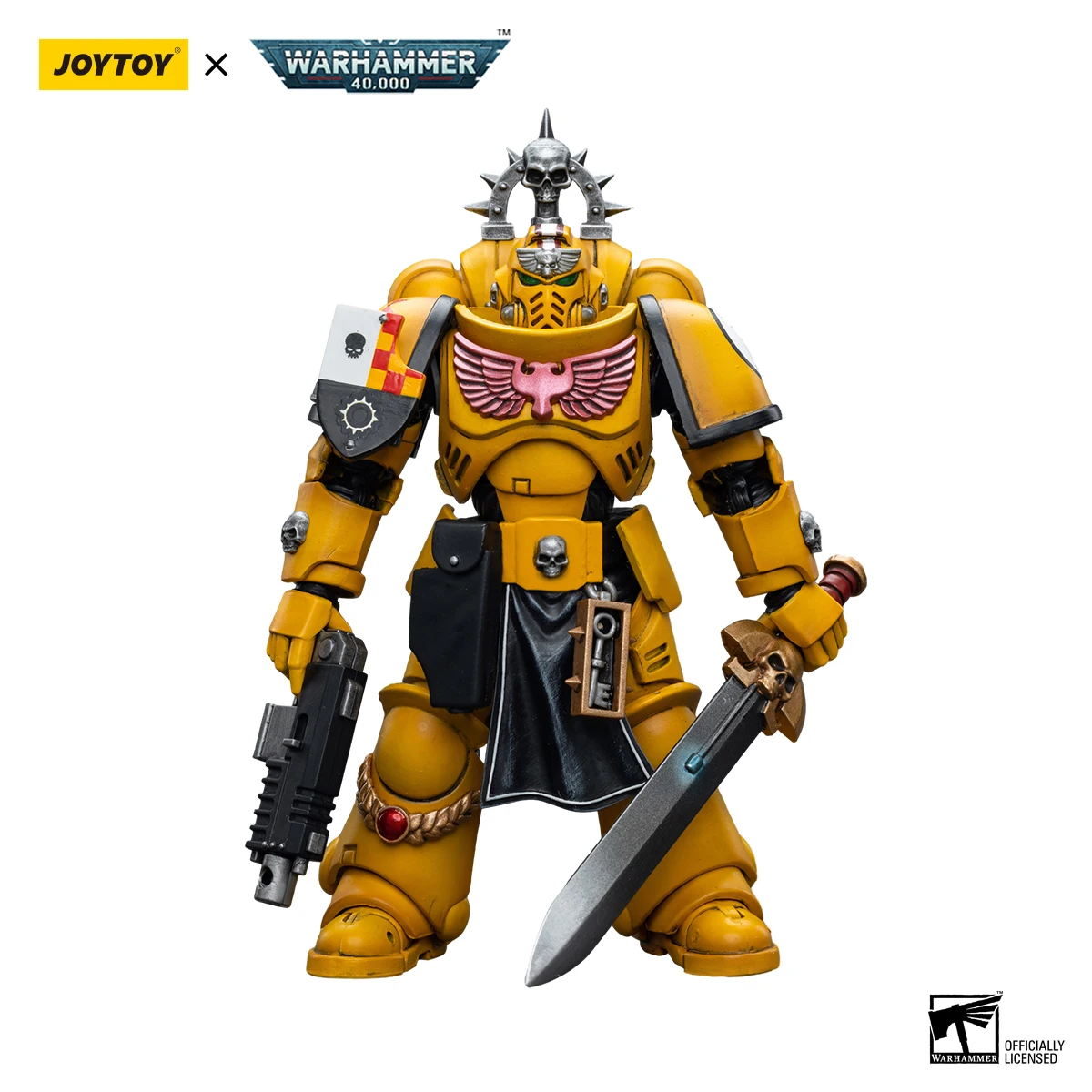 

JOYTOY Warhammer 40k 1/18 Action Figures Anime Imperial Fists Lieutenant with Power Sword Collection Model Toys