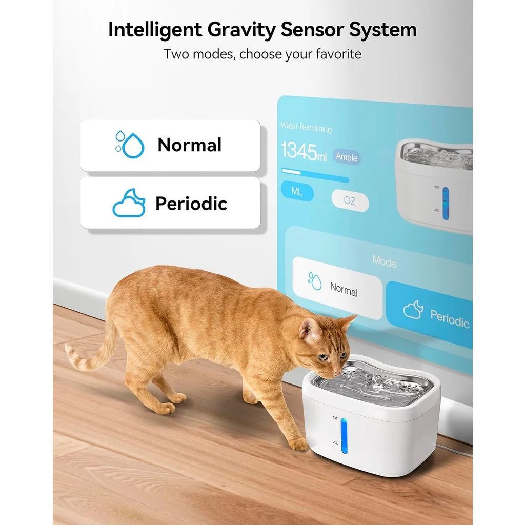 App-Controlled Cat Water Fountain 4