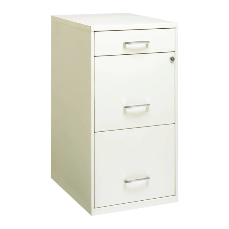 

Space Solutions 3 Drawer Letter Width Vertical File Cabinet with Pencil Drawer, White