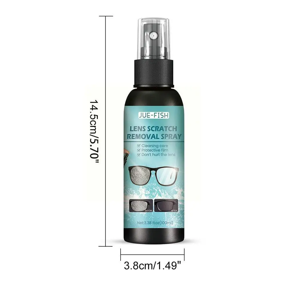 100ML Glass Cleaner Lens Cleaner Glasses Sunglasses Eyeglass Bottle Accessories Cleaning Solution Supplies Spray glass cleaner glasses lens cleaner spray