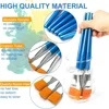 10pcs Premium Synthetic Nylon Flat Paint Brushes, 3/ 4 Inch - Ideal for Watercolor, Acrylics, Oil Painting, Fine Crafts & Body 3