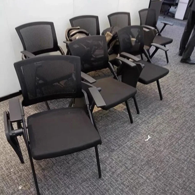 Description Picture 6 of itemModern Practical Conference Chairs Training Class Meeting Room Foldable Office Chair with Writing Board Desk Office Furniture