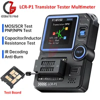LCR-P1 Transistor Tester Multimeter Diode Triode Capacitance Resistance Meter LCR ESR NPN PNP MOSFET SMD Multifunction Tester 2