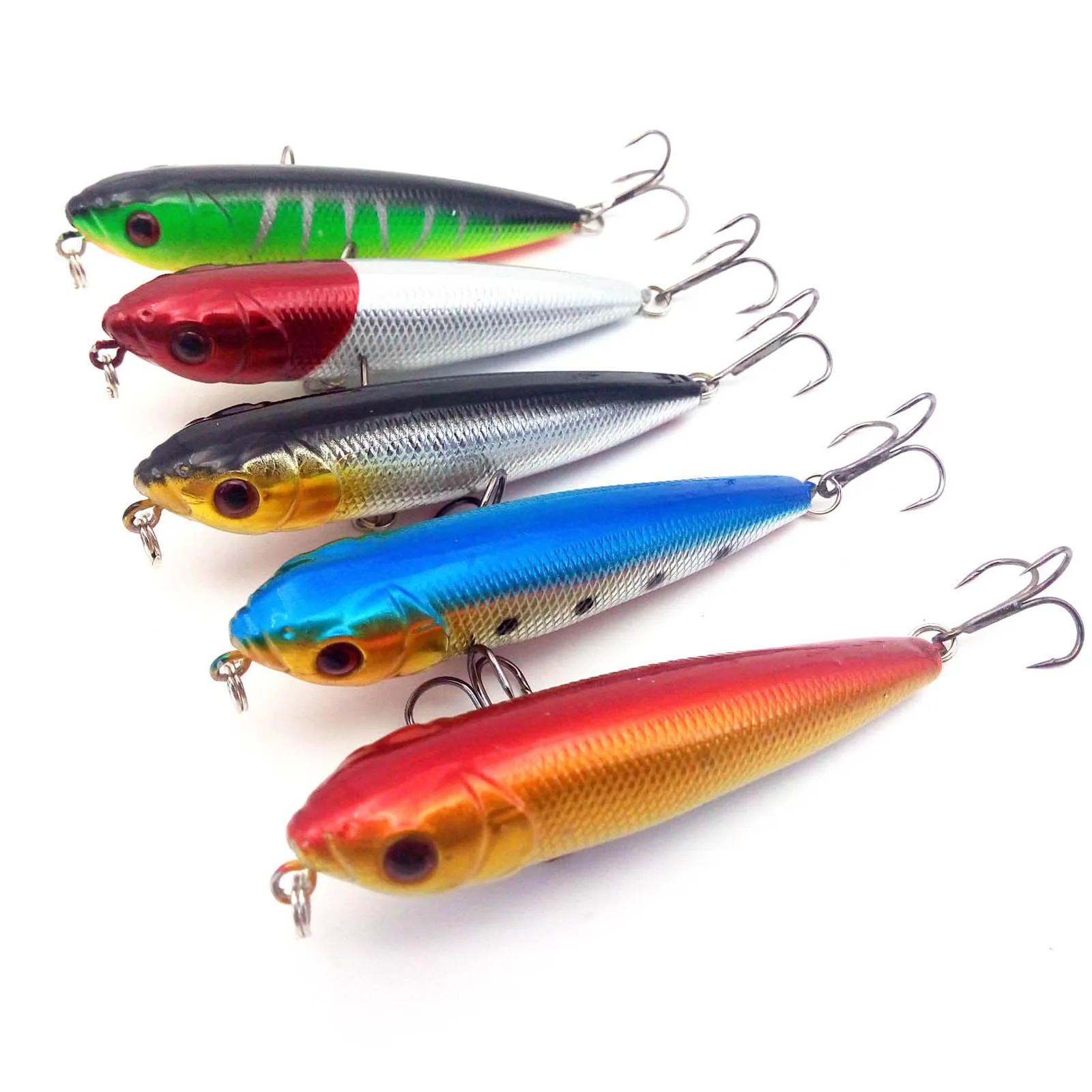 

4 шт., твердые приманки 8 см, 9 г