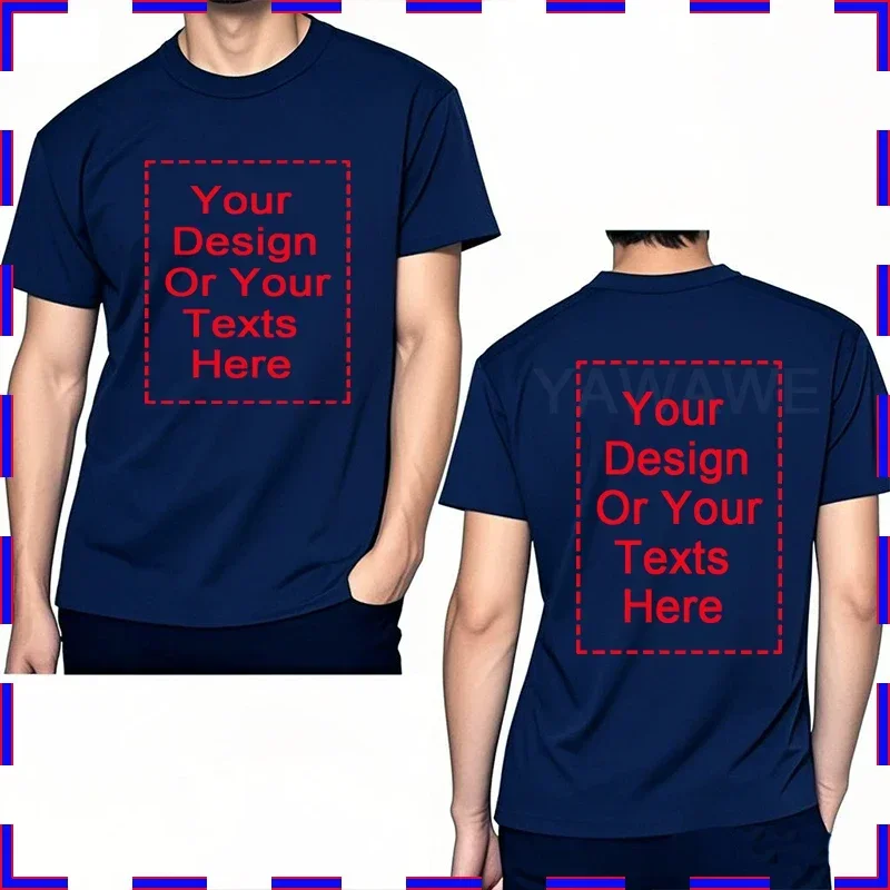 Personalized Custom Photo T-Shirts for Men - Unique Gift for Dad, Grandpa, or Couples