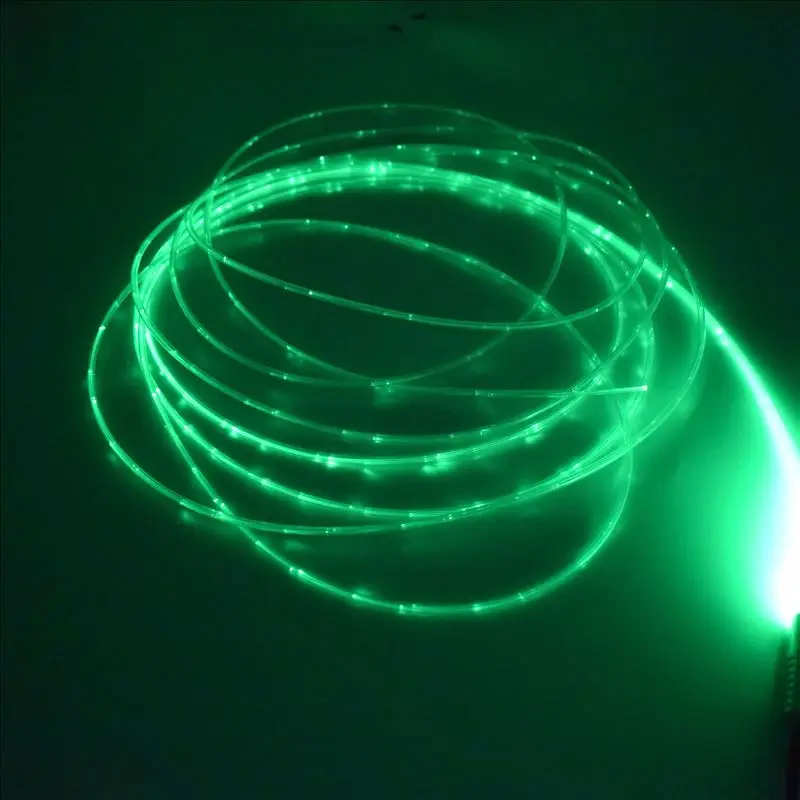 5mX 3PCS Sparkle PMMA Plastic Optic Fiber Cable Packing In PVC Tube For Flash Point Waterfall Water Curtain