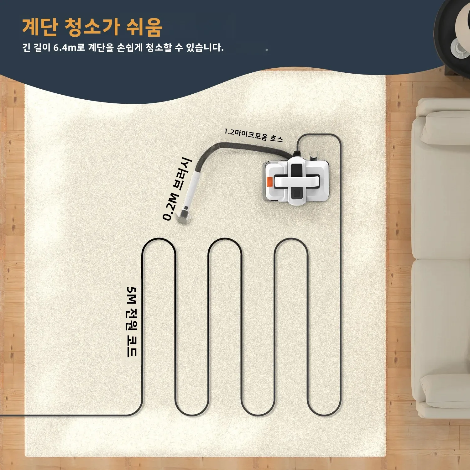 오메서 750W 스팟 클리너 진공청소기 핸디형 카펫 청소기 15KPa 750W 스프레이 흡입 일체형 청소기
