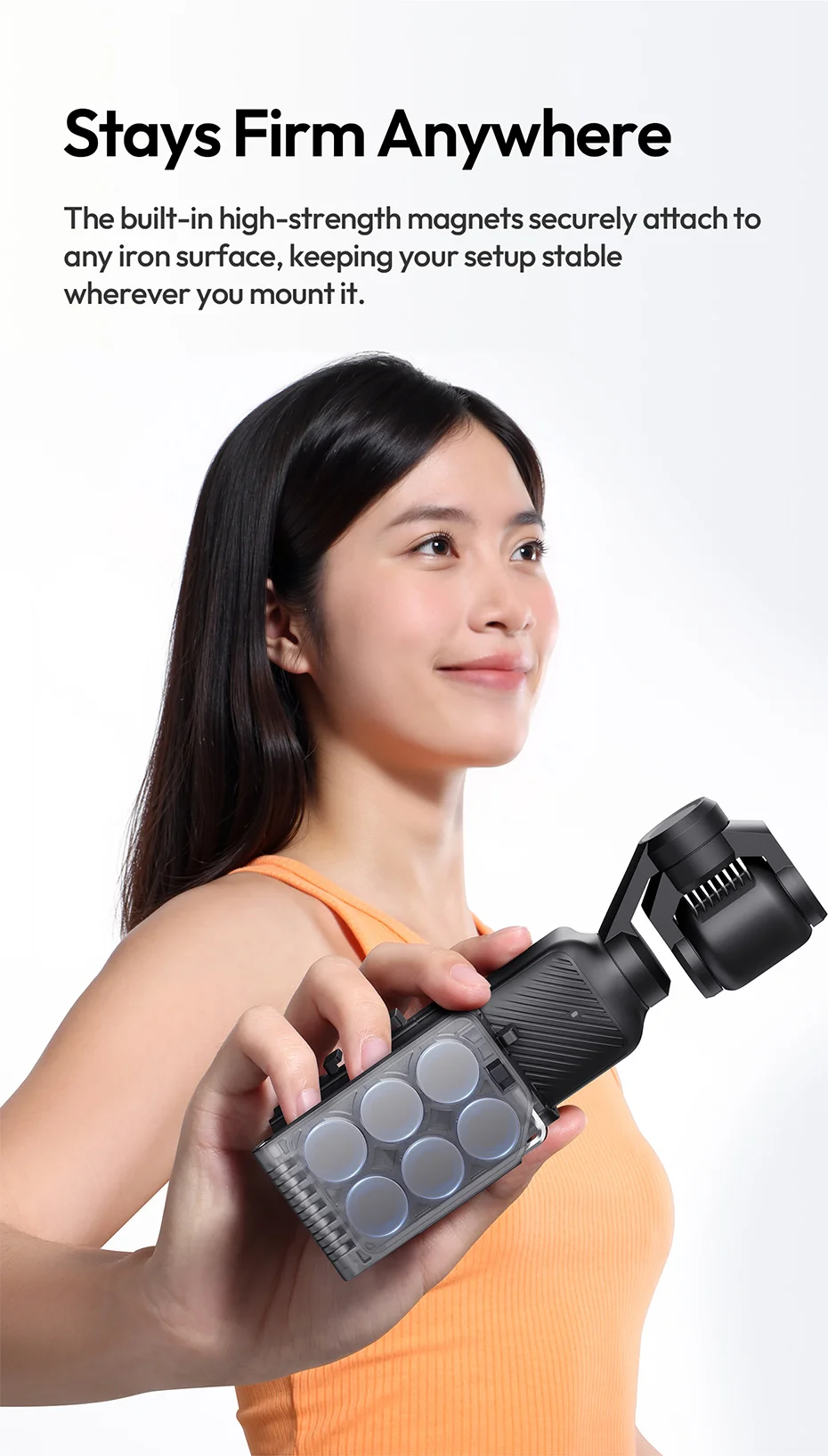 Ulanzi PK15 Pocket 3 Magnetic Mount Expansion Holder Mount for OSMO Pocket 3 Co