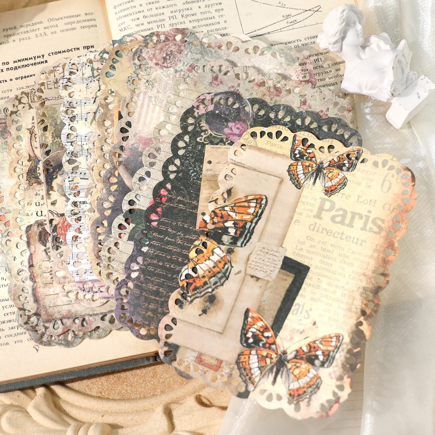 Vintage Lace Scrapbook Paper 4