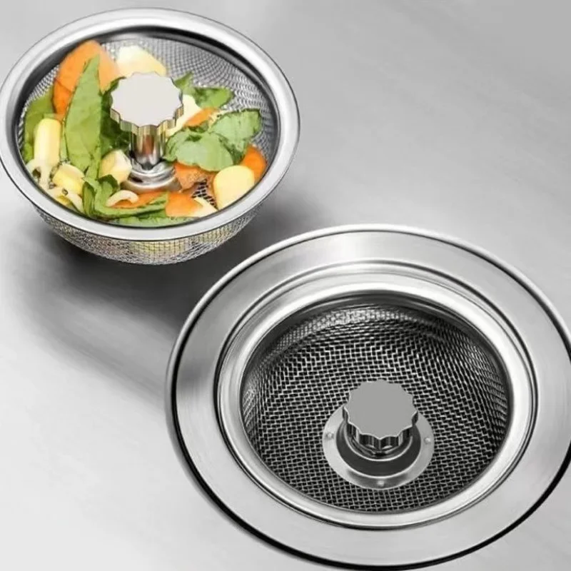Stainless Steel Kitchen Sink Filter Mesh Sink Sewer Strainers Bathroom Floor Drains Catcher Waste Drain Hole Filter