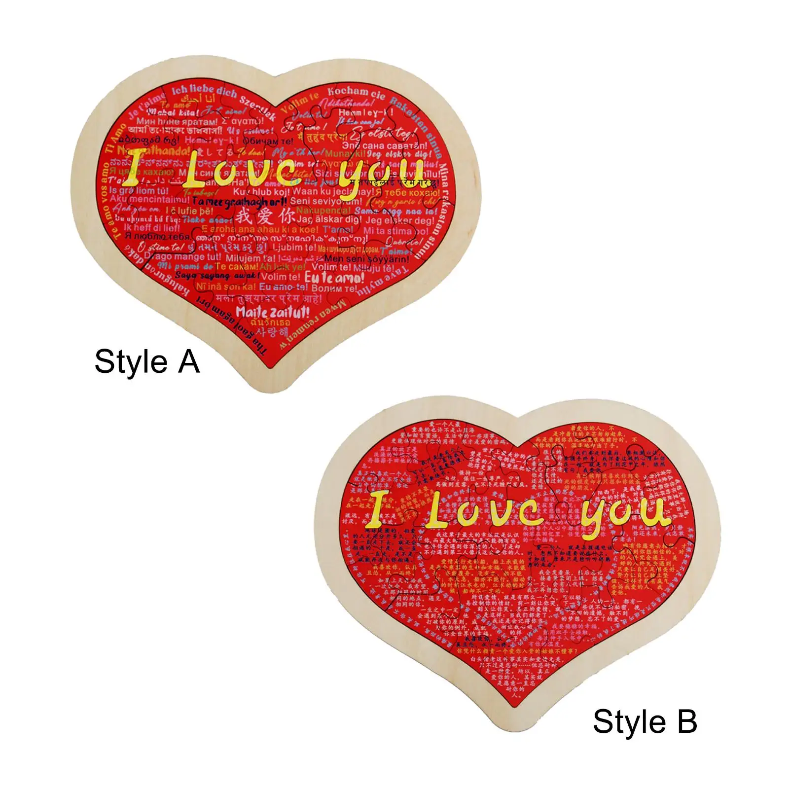 

2x пазл в форме сердца для взрослых, головоломки для дня рождения, свадьбы, праздника