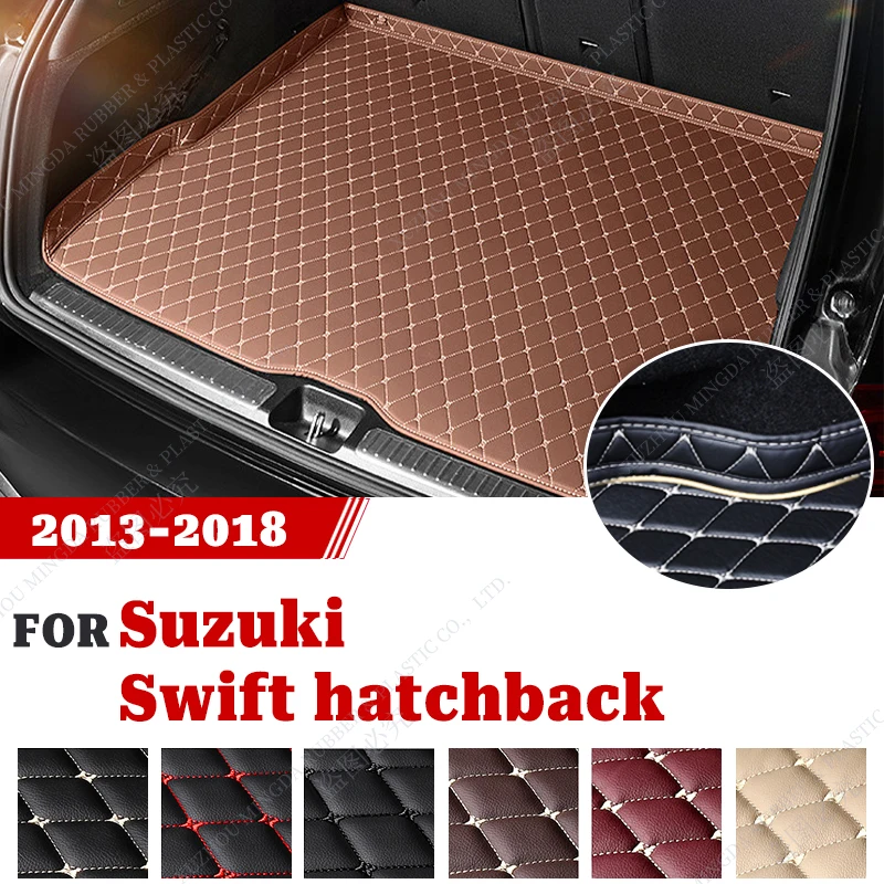 

Коврик для багажника автомобиля для Suzuki Swift Hatchback 2013, 2014, 2015, 2016, 2017, 2018, пользовательские автомобильные аксессуары, украшение интерьера автомобиля