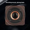 Speaker Bluetooth Wireless Subwoofer Stereo Powerful Bass Theater Sound Box HIFI Music Player For Phone Laptop PC Retro Wooden 4