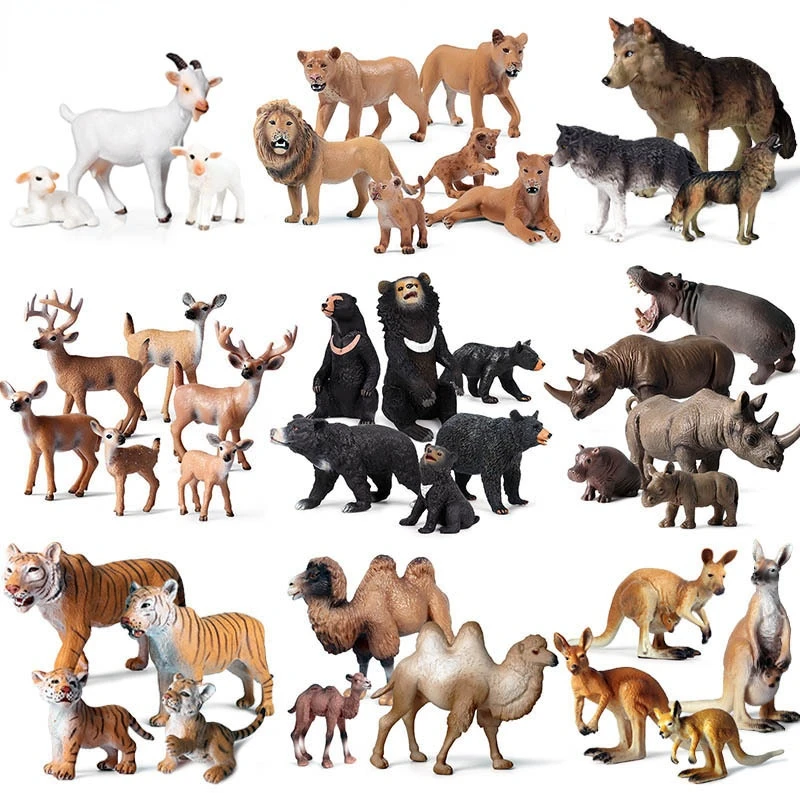 Zoo Wild Animals Action Figures | Plastic Jumbo Animals Figures - Figures  Toys - Aliexpress