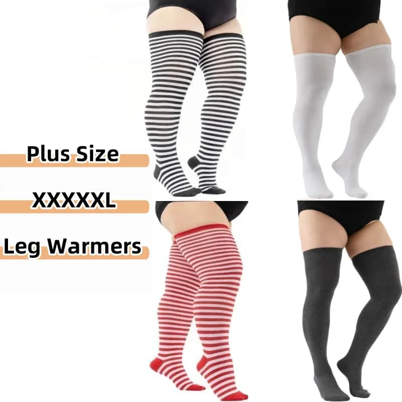 Cozy Striped Over-the-Knee Thigh-High Boot Socks