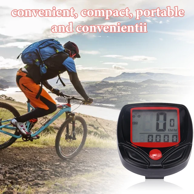 Velocímetro Digital con cable para bicicleta, odómetro, velocímetro,  contador de velocidad para ciclismo, accesorios para bicicleta