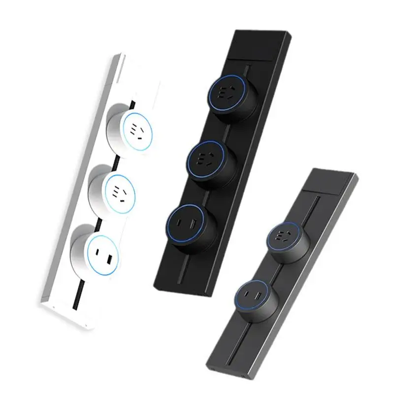 Track Socket Wall Outlet With USB C Induction Light Plug Adapter image 7