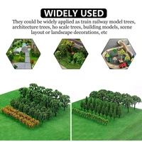 50pcs Train Artificial Miniature Tree Plastic Model Scenery Railroad Decoration Building Landscape Micro Accessories Toys - Image 6