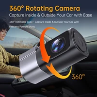 Caméra embarquée 1080P nouvelle caméra embarquée WiFi enregistreur de conduite enregistreur vidéo intelligent pour voiture contrôle par application de voiture 360 °   Vision nocturne rotative pour tous 2