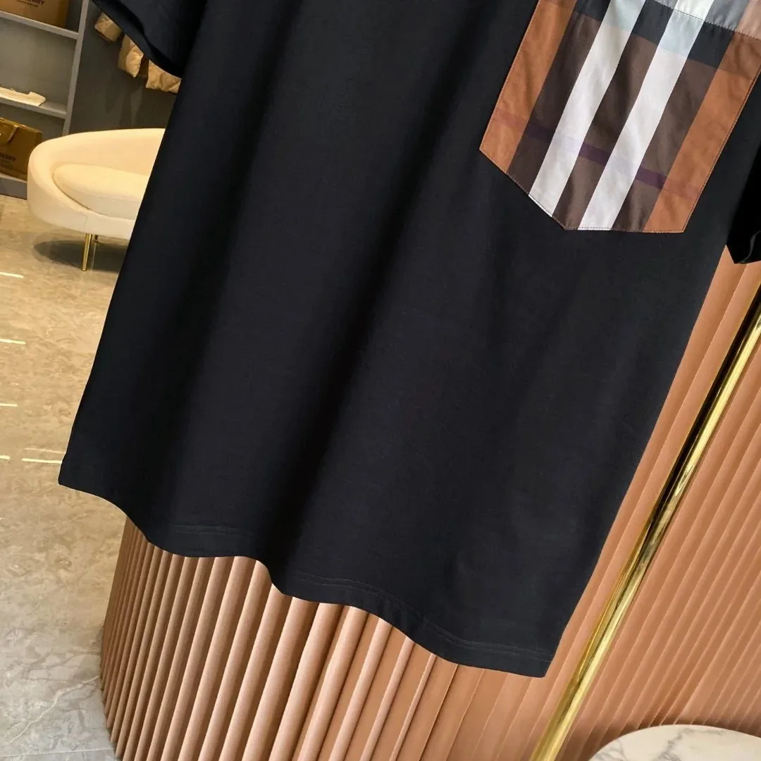 2024 New In Luxury Brand Design High Quality Men And Women Summer Tshirt Cotton Stitch T-shirt Tops Short Sleeve Tee Clothing