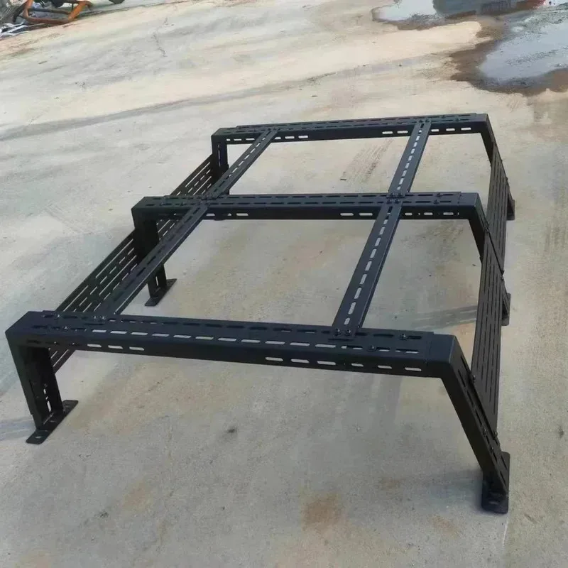 범용 조절식 스틸 트럭 베드 랙 (몰리 패널 롤바 포함) 픽업 액세서리