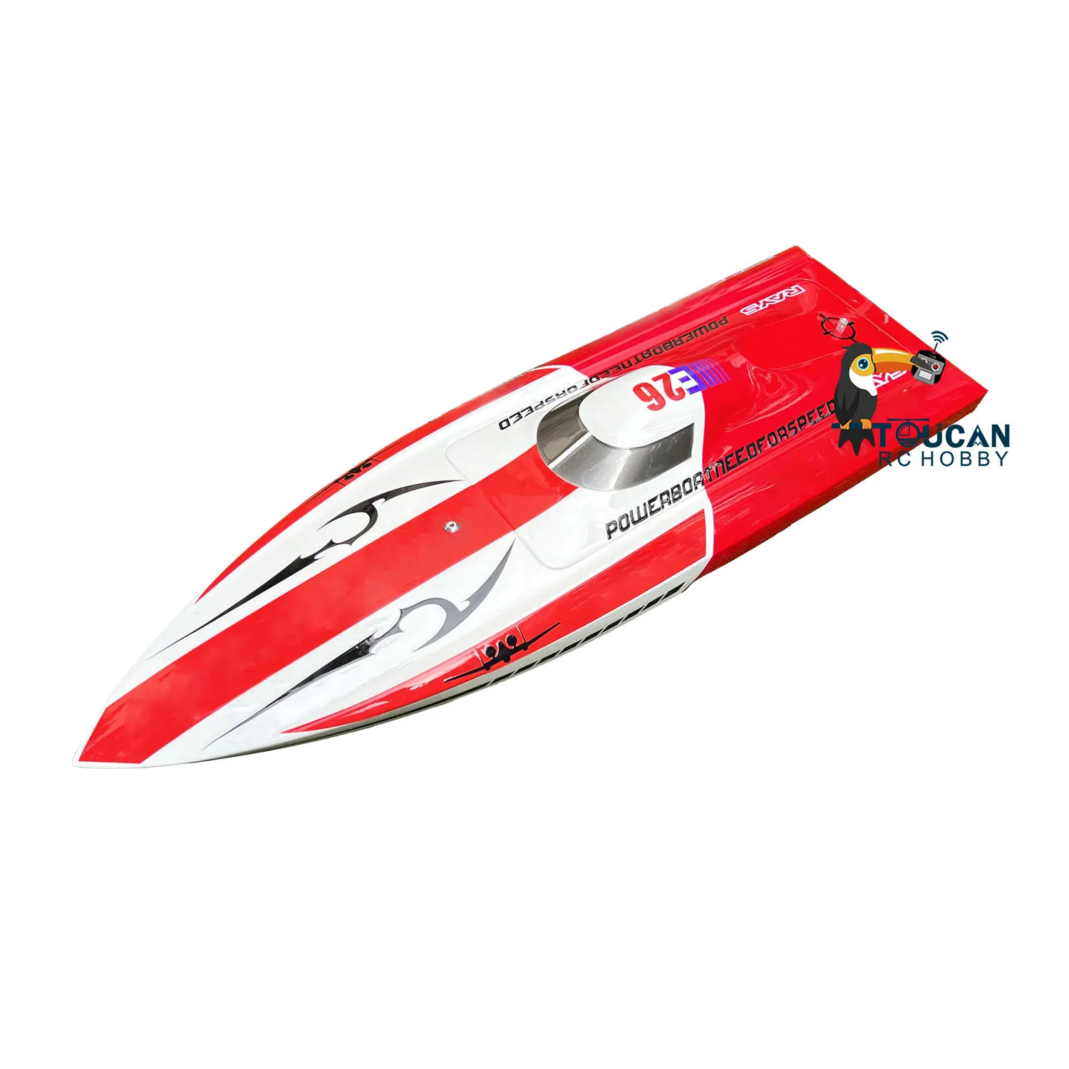 DT E26 Prepainted Electric Racing Boat Radio Control High-speed Boat KIT Hull for Advanced Player Toys Gifts Model TH02632-SMT7 3