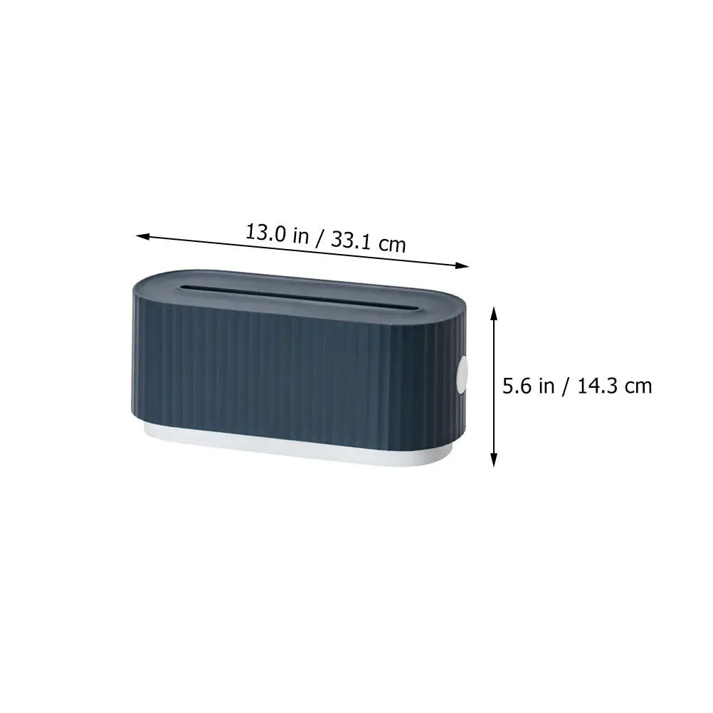 1Pcs 케이블 보관 코드 정리함 가정용 데스크탑 충전 케이블 컨테이너 홈 오피스용 블루 와이어 보관 케이스