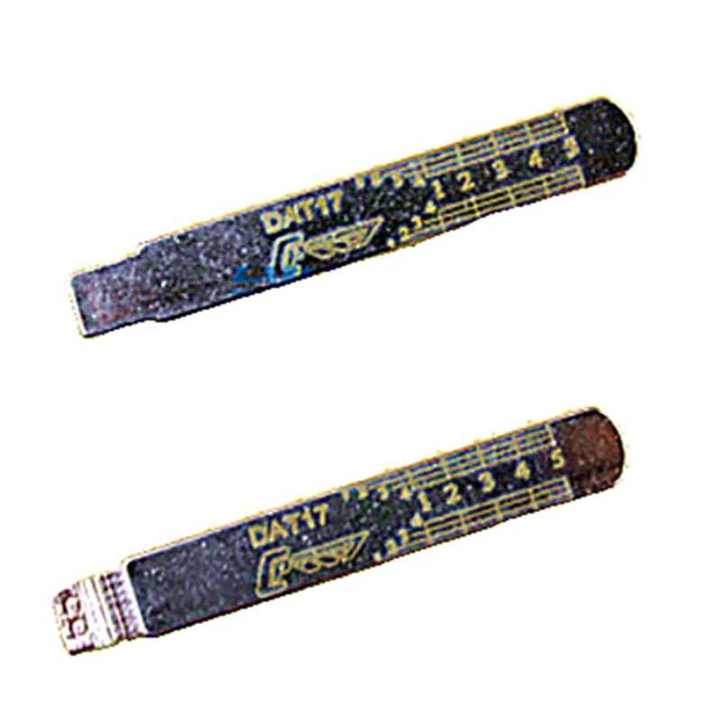 

10Pcs DAT17 Engraved Line Key Blade Scale Shearing Teeth Uncut Key Blade For Subaru S612 NO.65