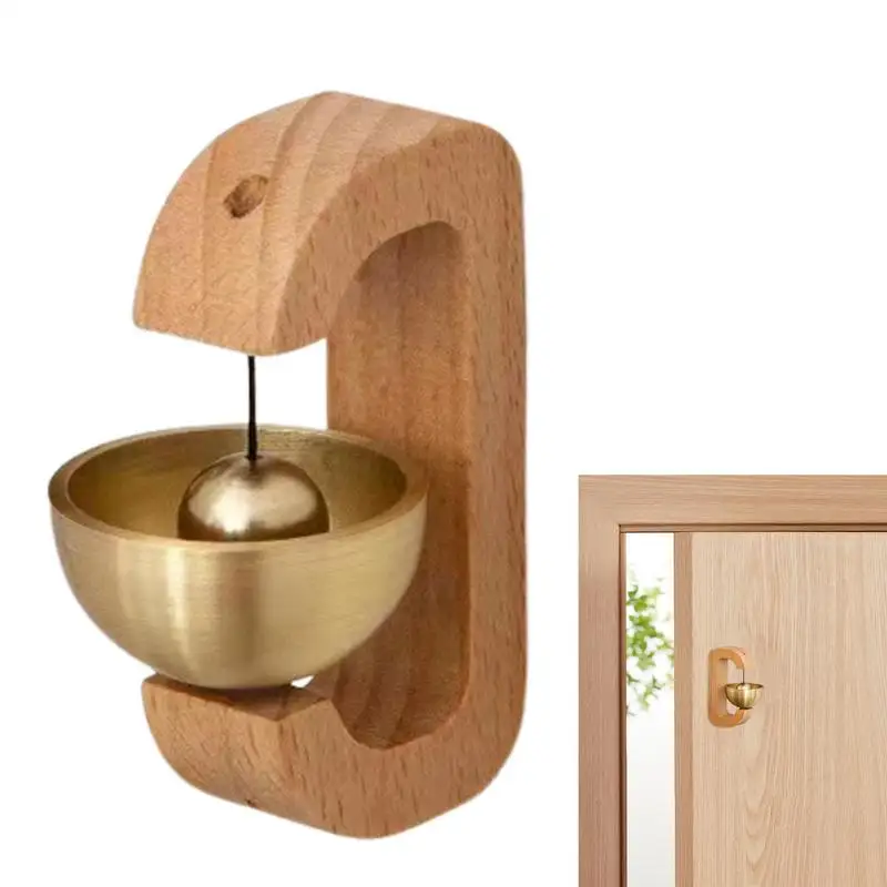 

Shopkeepers Bell Entrance Shopkeeper Bell Wireless Doorbell Wood Doorbell Office Ornament&Decoration For Entrance Fridge Sticker