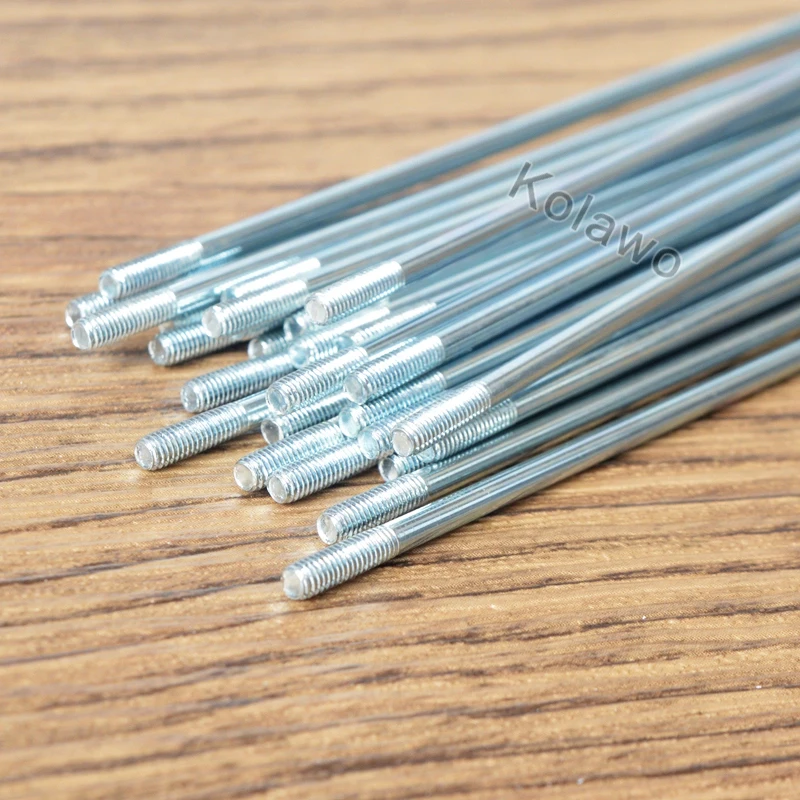 Bicycle Parts Bicycle Spokes Bike Spokes Nipples 5Pcs/lot E-bike Spoke 10G Diameter 3mm Length 85-195mm 45 # Steel Spoke