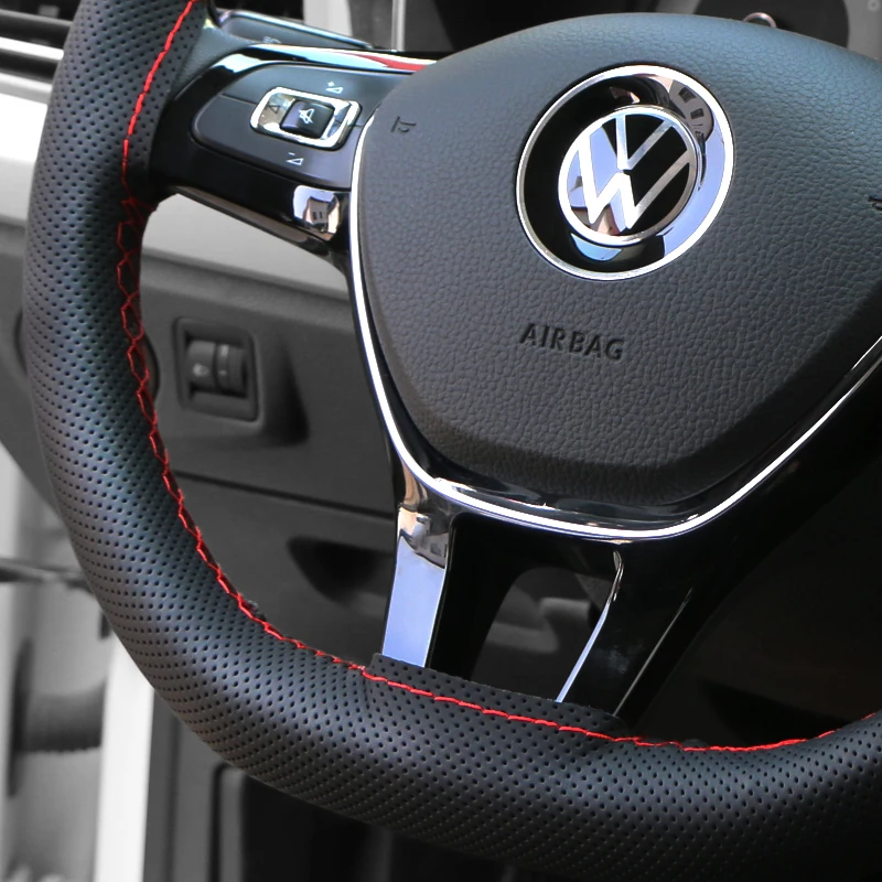 Coprivolante Universale Fai-da-Te in Pelle Nappa, Rivestimento Morbido e Traspirante per Volante Auto, Accessori Auto 38cm - Image 2