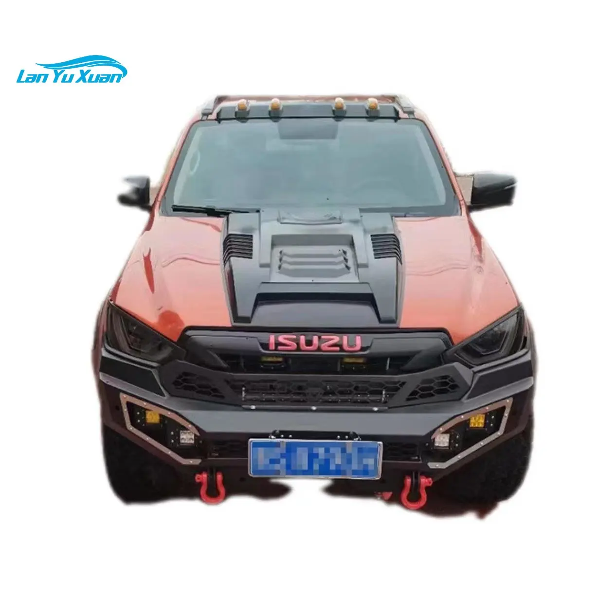 13000 lbs series wound off road vehicles yachts mini 12v electric anchor winch 4x4 Off Road Winch Bumper Exterior Decoration Bull Bar Collision Bumper Guard Fit For ISUZU Dmax 2021