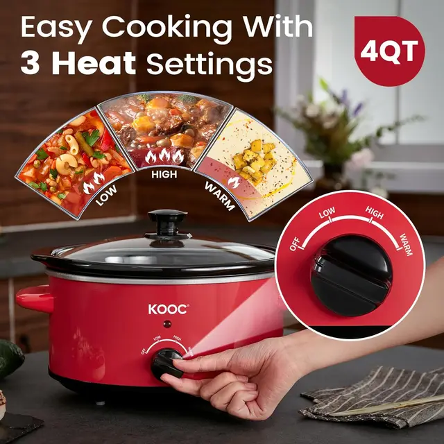 4 Quart Stainless Slow Cooker 3