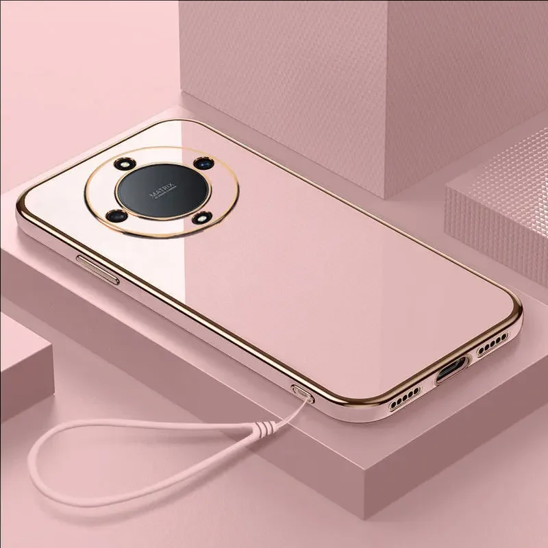 Luxury Square Plating Shockproof Back Case