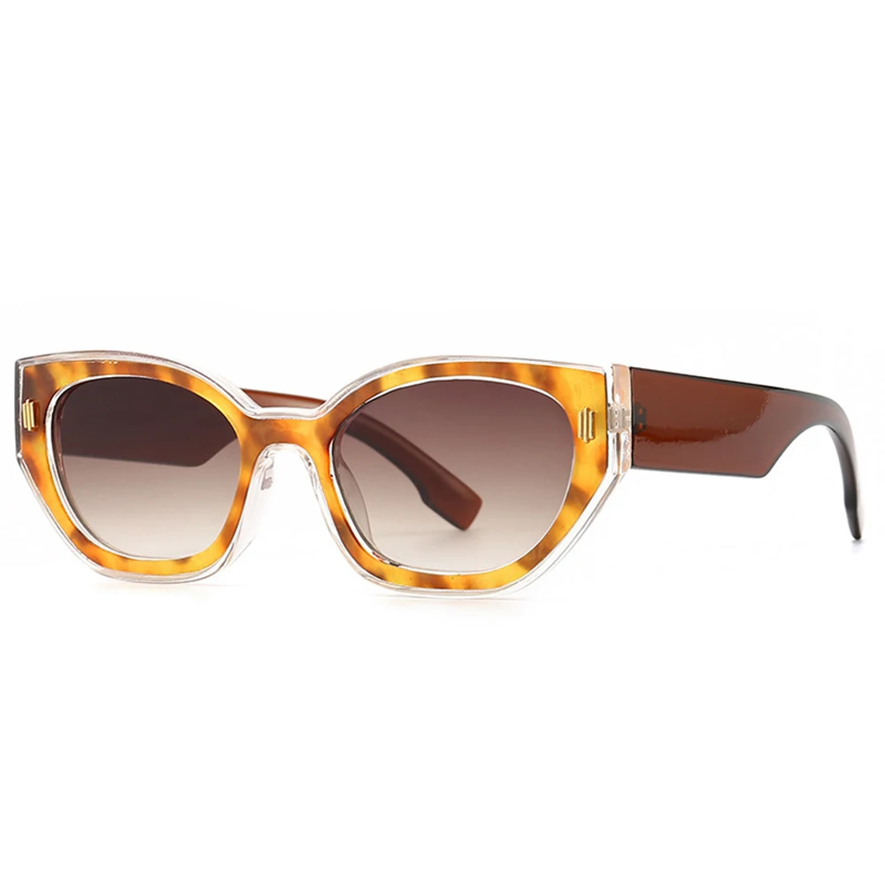 Popular Cat Eye Women's Sunglasses Trend 2022 New Vintage Square Shades Luxury Brand Designer Sun Glasses Ladies Eyewear