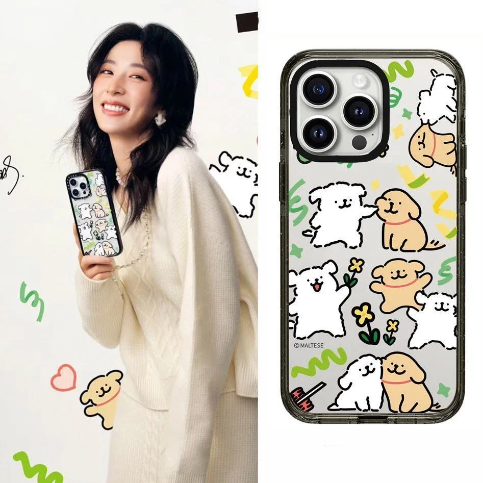 

MagSafe Cute Dog Phone Case Cover for IPhone 11 12 13 14 15 Pro Max Case for IPhone 15 Pro Max