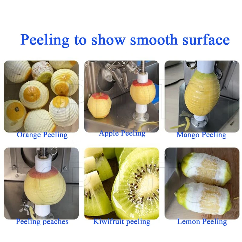 50W Electric Stainless Steel Fruit Peeler Peeling Machine For Apple Pear Orange Lemon 3