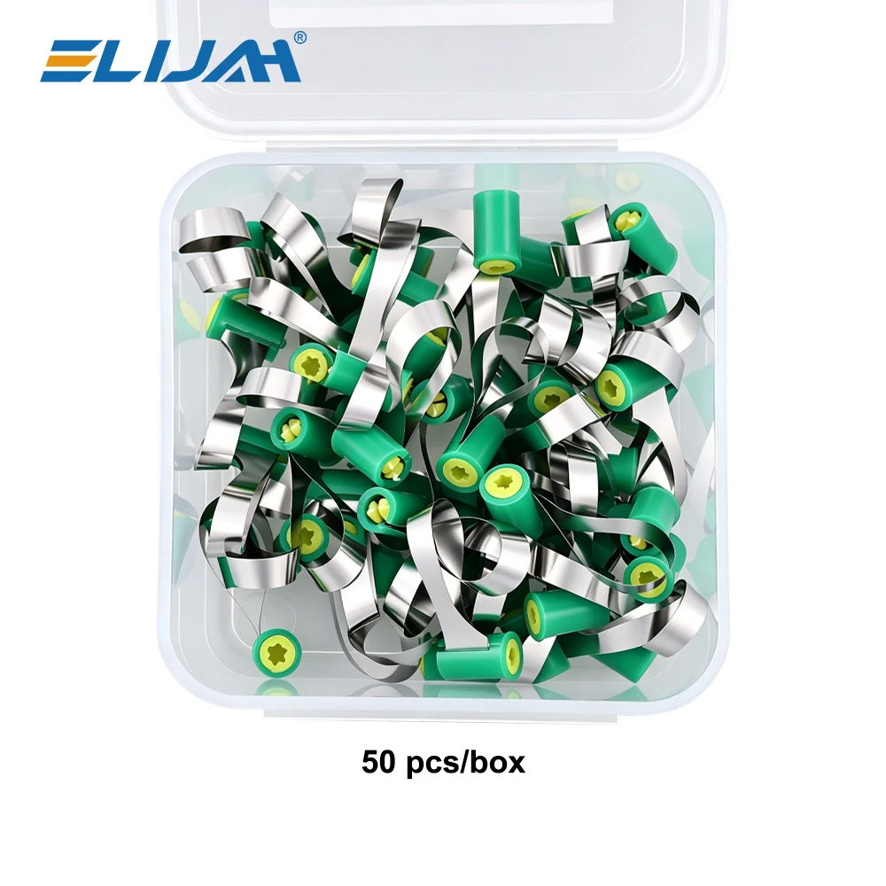 ELIJAH Dental-Matrixband 50 Stück/Box Gingivalwand-Lifting Große Krümmung Einstellbares Matrixsystem Universelles Dentalwerkzeug
