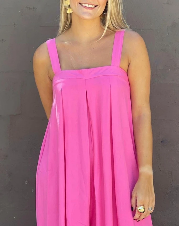 Women One Pieces Bodysuit Solid Square Neck Ruched Sleeveless Jumpsuit Casual Style Summer Vacation Loose Wide Leg Jumpsuit