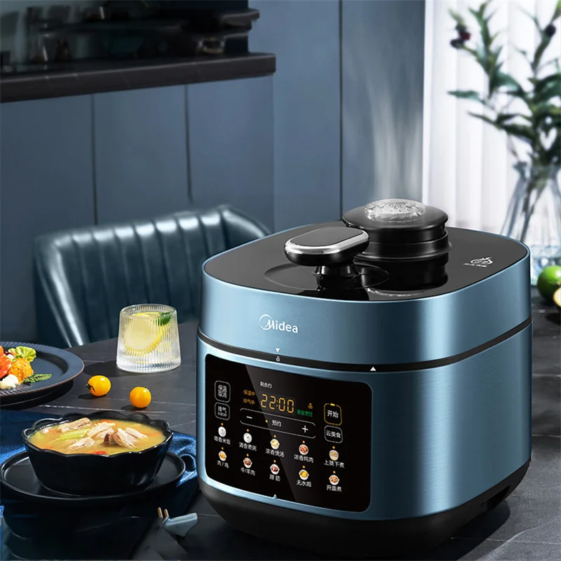 Description Picture 5 of item4.8L Electric Pressure Cooker Household 2 Liner Pressure Cooker Multicooker Stew Meat Soup Porridge Slow Cooker Home Rice Cooker