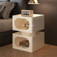 Chambre tables De chevet lit d'appoint nordique moderne coin Table basse Table De chevet étroite tiroir Mesa De Noche dortoir meubles 2