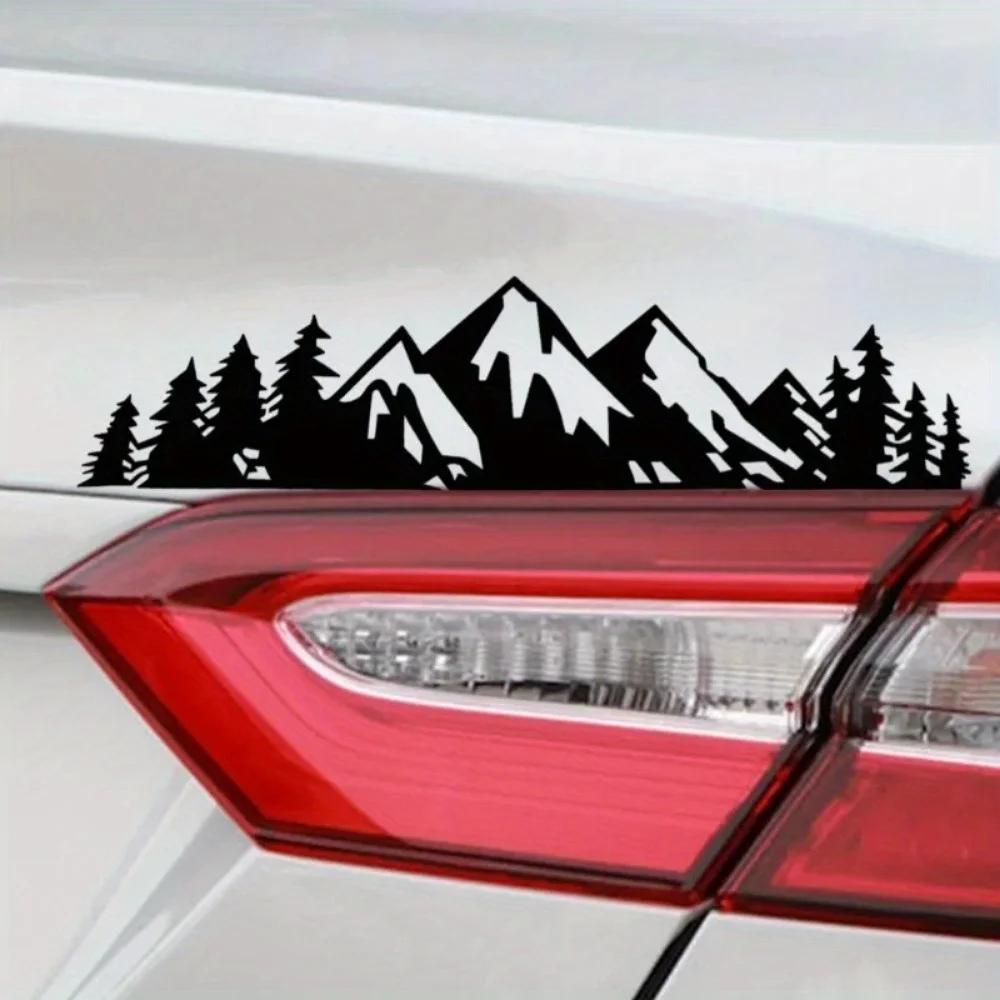 Car Exterior Stickers Forest Snow Mountain Styling Personalized Decals Car Fashion Decoration Stickers Decorative Accessories