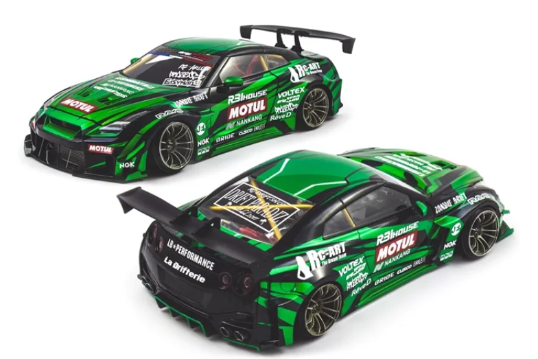 透明ボディシェル 1/10 オンロードドリフト フラット 4K hpi s14