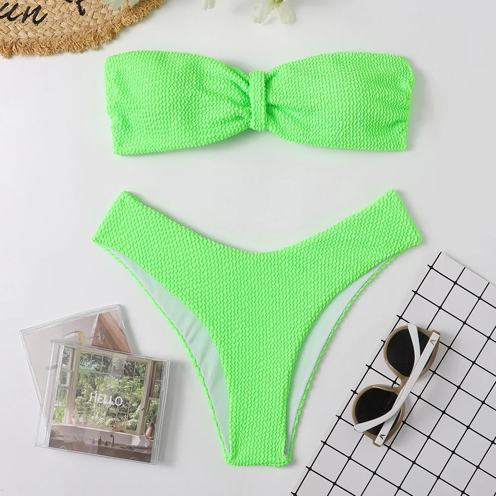 New Women Swimwear Swimsuit  Female Sexy Bikini Set Summer Beachwear High Waist Swimming Suit Bathing Suits 2022 triangle bikini set