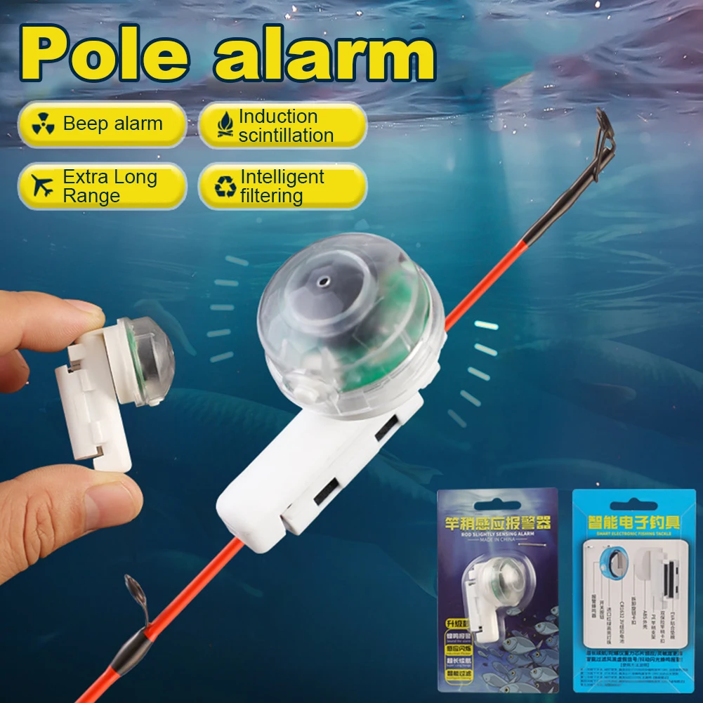 Portable Electronic LED Light Alarms Lightweight Universal Electronic Rod Luminous Alarms for Night Fishing Accessories