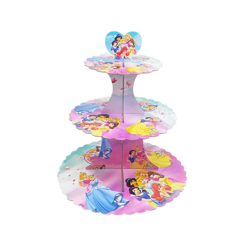 The Avengers Spiderman Theme Tier Paper Foldable Cupcake Rack Birthday Party Superhero Cake Stand Wedding Party Decor